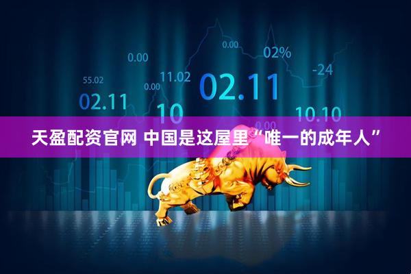 天盈配资官网 中国是这屋里“唯一的成年人”